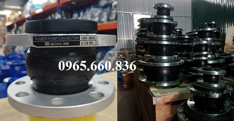 giới thiệu khớp nối mềm cao su hàn quốc