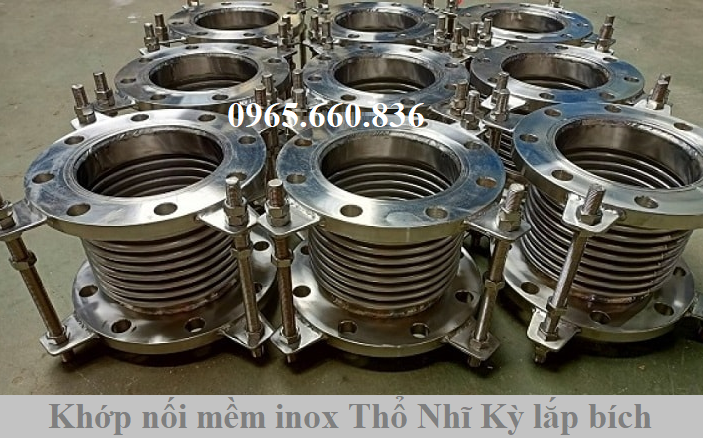 ứng dụng khớp nối mềm inox thổ nhĩ kỳ