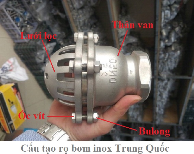 cấu tạo rọ bom inox trung quốc