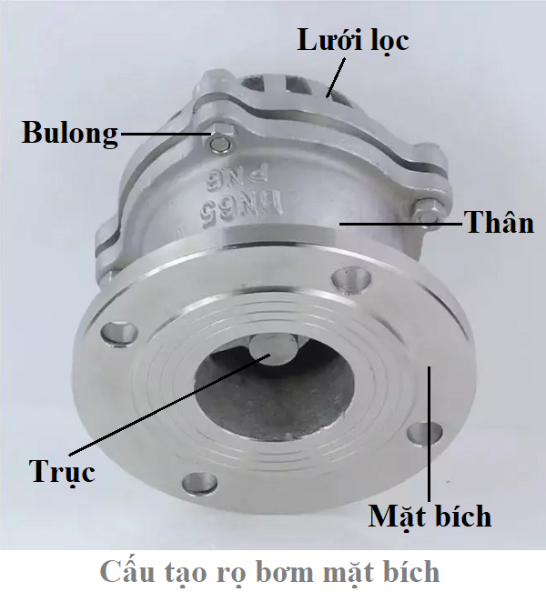 cấu tạo rọ bơm mặt bích