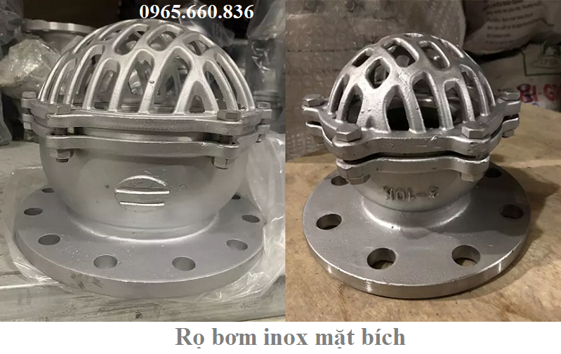 rọ bơm inox lắp bích