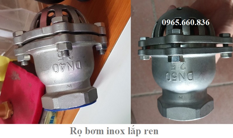 rọ bơm inox lắp ren