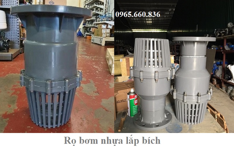 rọ bơm nhựa lắp bích