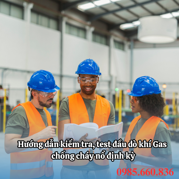 Hướng dẫn kiểm tra, test đầu dò khí Gas chống cháy nổ định kỳ