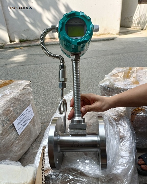 Đồng hồ đo nước inox điện tử.