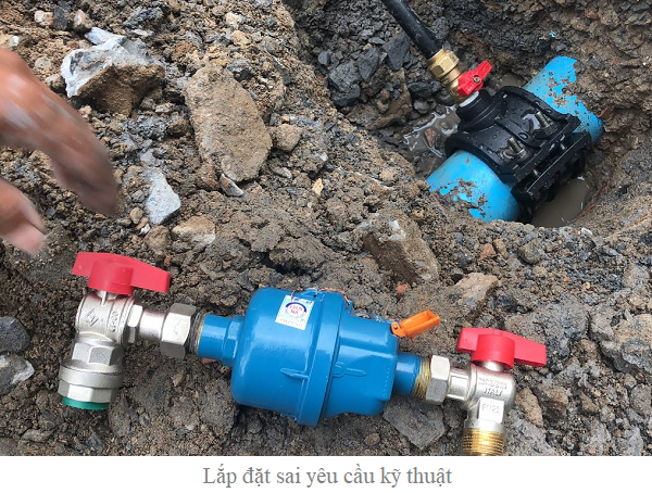 Lắp đặt sai yêu cầu kỹ thuật