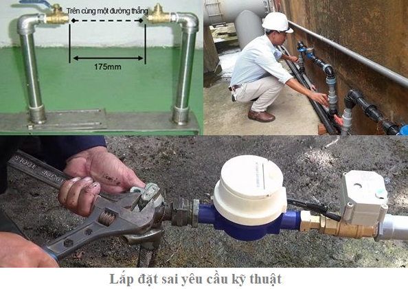Lắp đặt sai yêu cầu sử dụng.