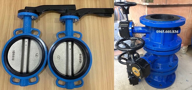 So sánh điểm giống nhau van bướm mặt bích và van bướm wafer.