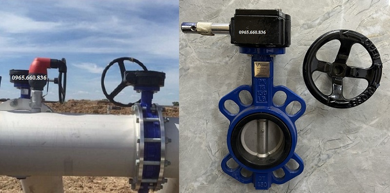 Ứng dụng van bướm butterfly valve.