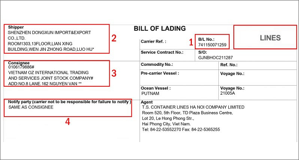 Lưu ý khi chính thức ký kết bill of lading.