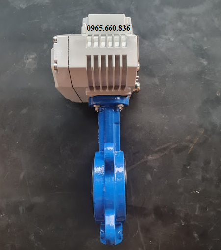 Van bướm gang điều khiển điện 24v.