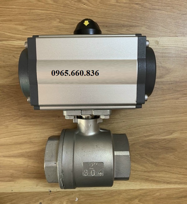 Hình ảnh van bi khí nén DN50, DN40, DN32, DN20, DN15.