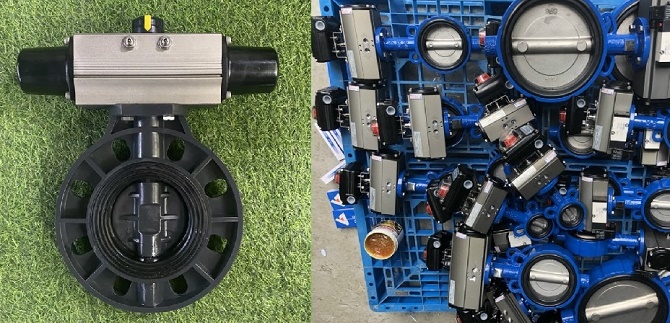 Van bướm điều khiển khí nén chính hãng.