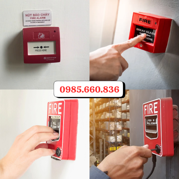 Ứng dụng thực tế nút nhấn báo cháy khẩn cấp