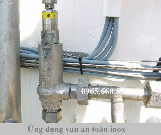 ứng dụng van an toàn inox