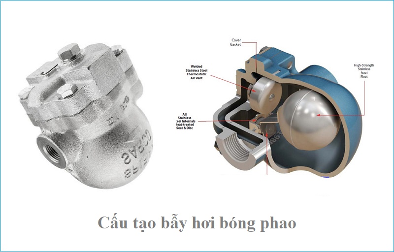 cấu tạo bẫy hơi bóng phao