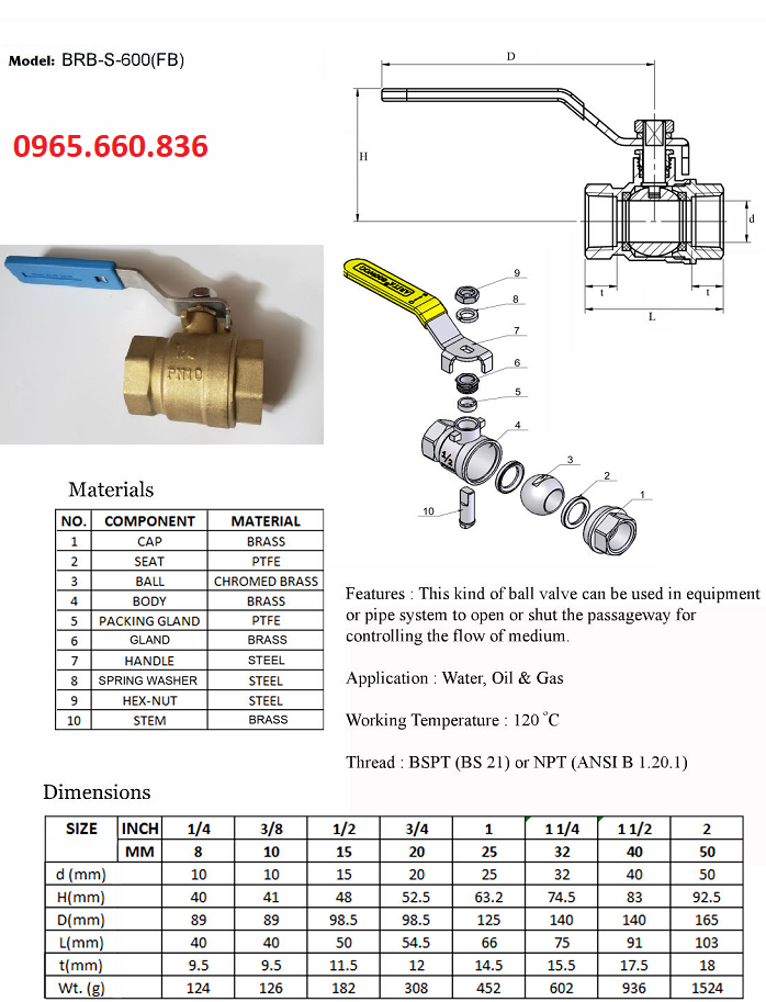 Catalogue van bi khoa gas