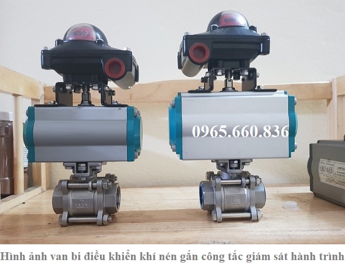 h&igrave;nh ảnh van bi điều khiển kh&iacute; n&eacute;n gắn c&ocirc;ng tắc gi&aacute;m s&aacute;t h&agrave;nh tr&igrave;nh