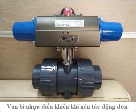 van bi điều khiển khí nén tác động đơn 2