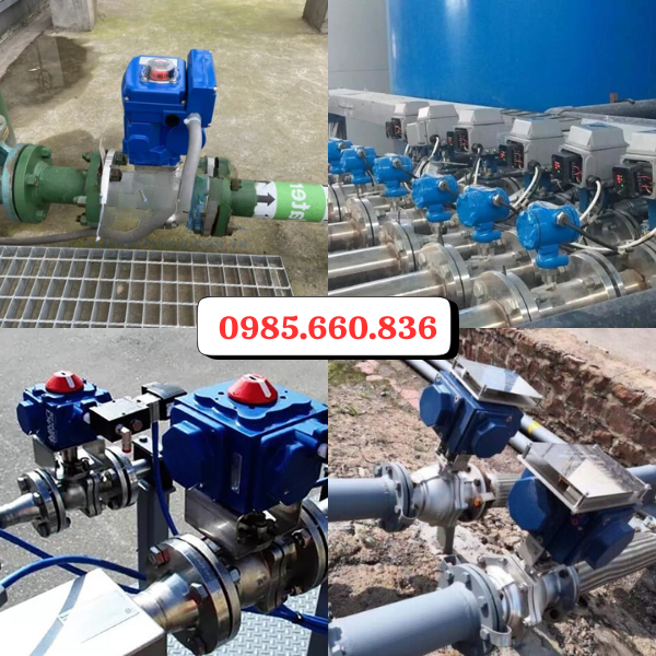 Ứng dụng van bi mặt bích điều khiển điện Global Malaysia