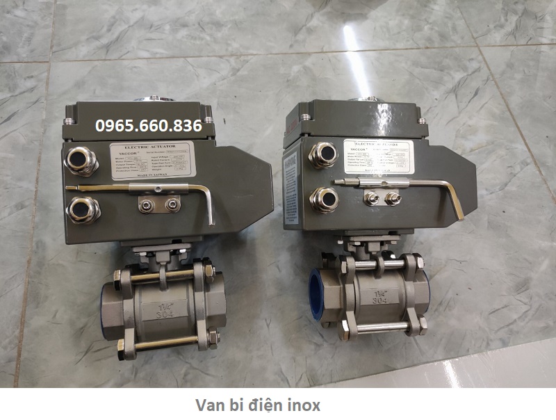 van bi điện inox