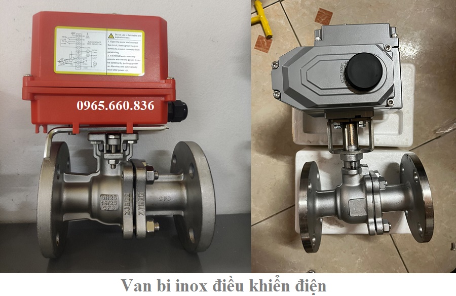 van bi inox điều khiển điện