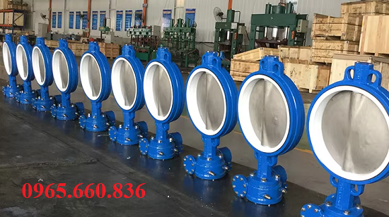 báo giá van bướm inox gioăng ptfe d71f4-16p