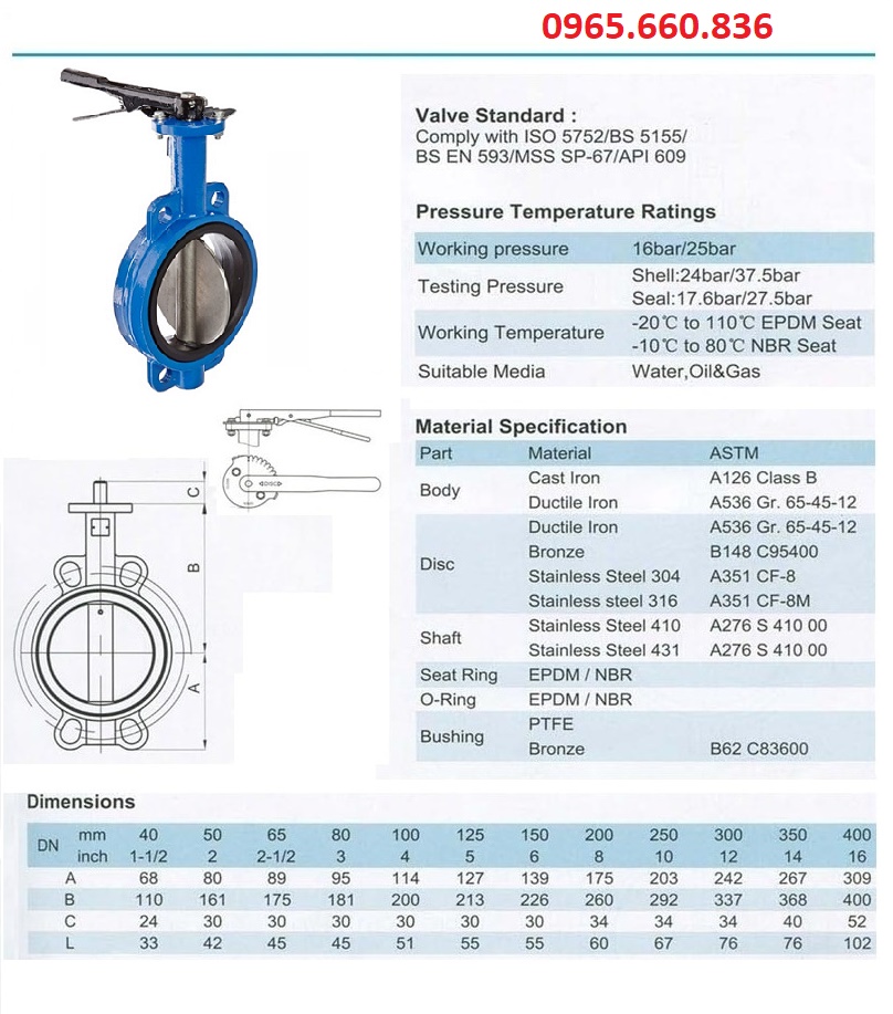 catalogue van bướm tay gạt