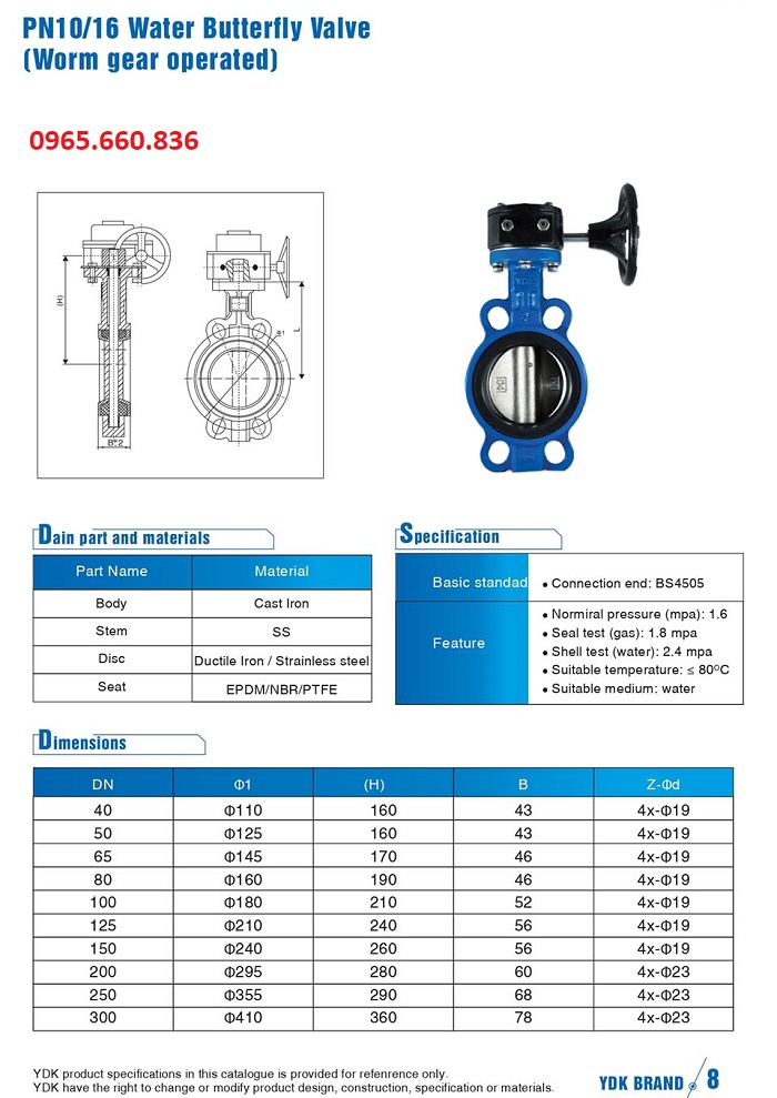 catalogue van bướm tay quay