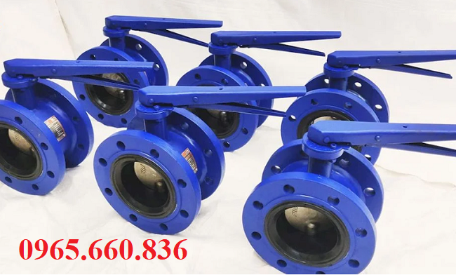 cấu tạo van bướm gang tay gạt d41x-10q16q