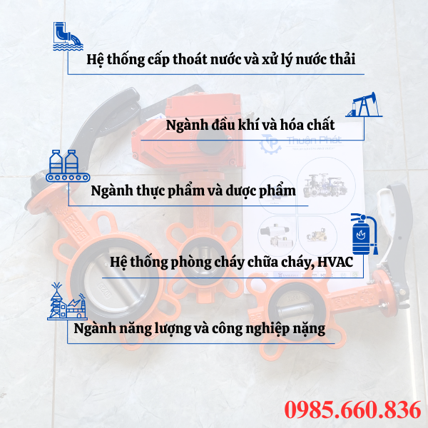 Ứng dụng của van bướm điều khiển điện Ch&acirc;u &Acirc;u