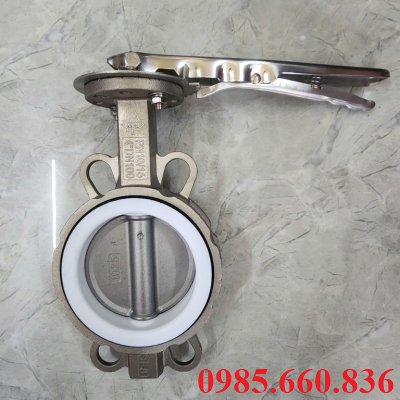 Van bướm inox KSPM tay gạt