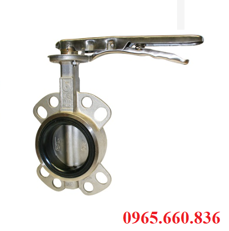 Van bướm thép carbon WCB điều khiển tay gạt