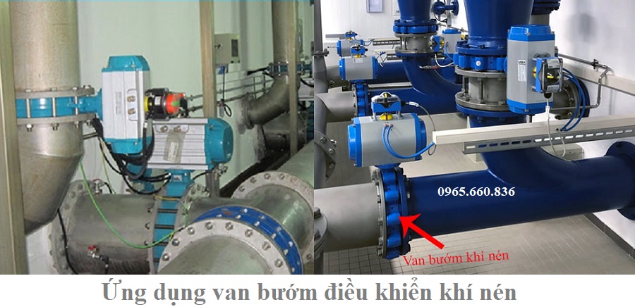 ứng dụng van bướm điều khiển khí nén 1