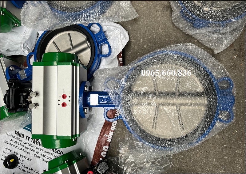 ứng dụng van bướm điều khiển khí nén wafer