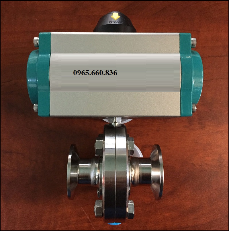ứng dụng van bướm inox vi sinh điều khiển khí nén