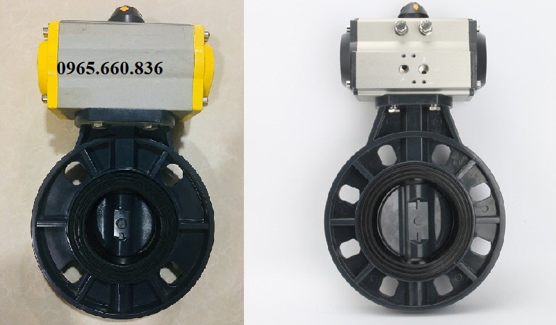 ứng dụng van bướm nhựa khí nén trung quốc