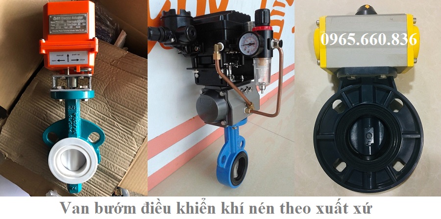 van bướm điều khiển khí nén theo xuất xứ