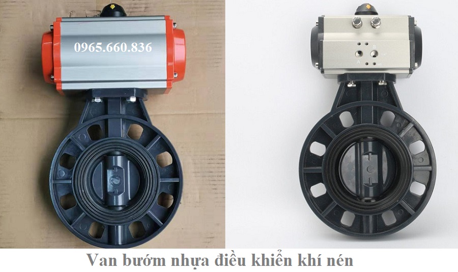 van bướm nhựa điều khiển khí nén 1