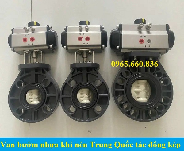 van bướm nhựa khí nén trung quốc tác động kép