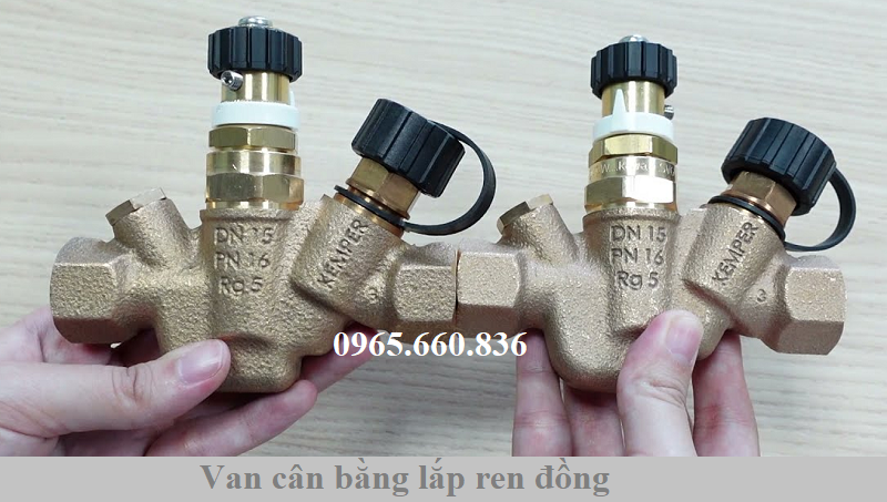 van cân bằng lắp ren đồng