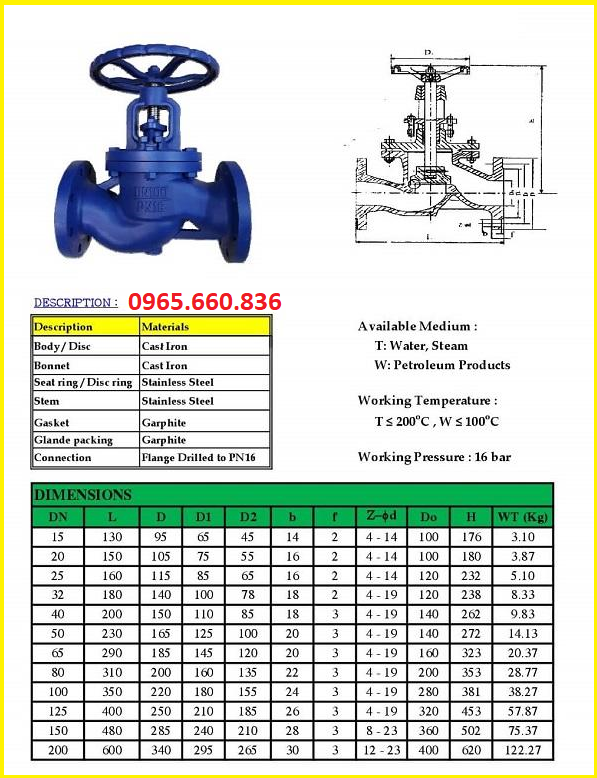 catalogue van cầu 13