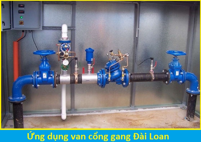 ứng dụng van cổng gang Đài Loan