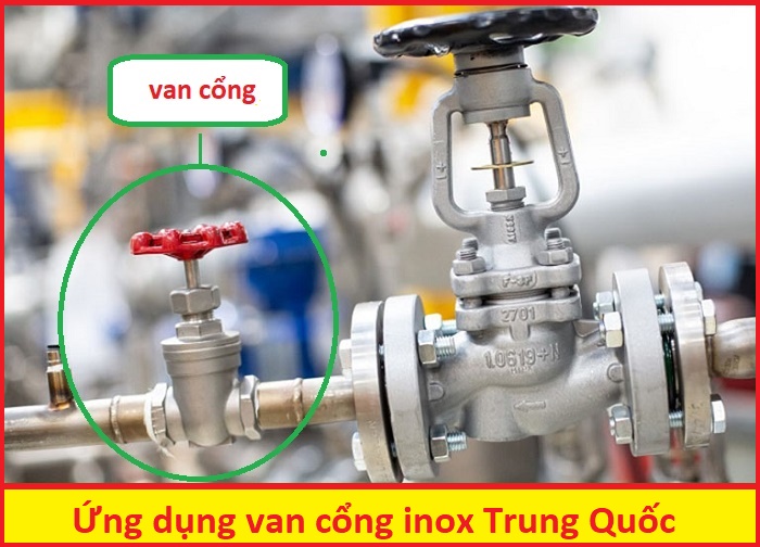 ứng dụng van cổng inox trung quốc