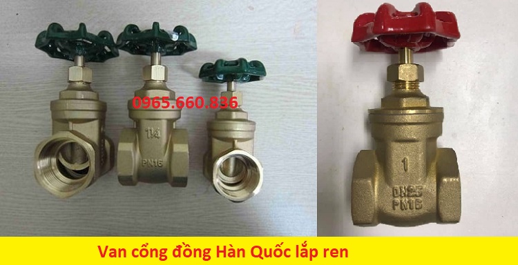 van cổng đồng hàn quốc lắp ren