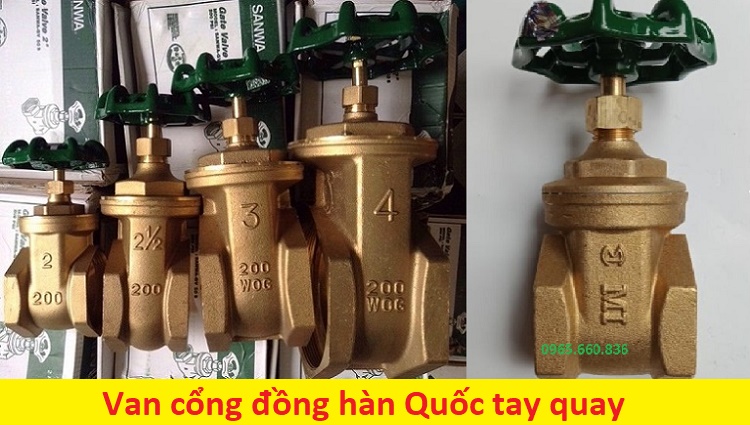 van cổng đông hàn quốc tay quay