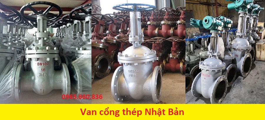 van cổng thép Nhật Bản ty nổi