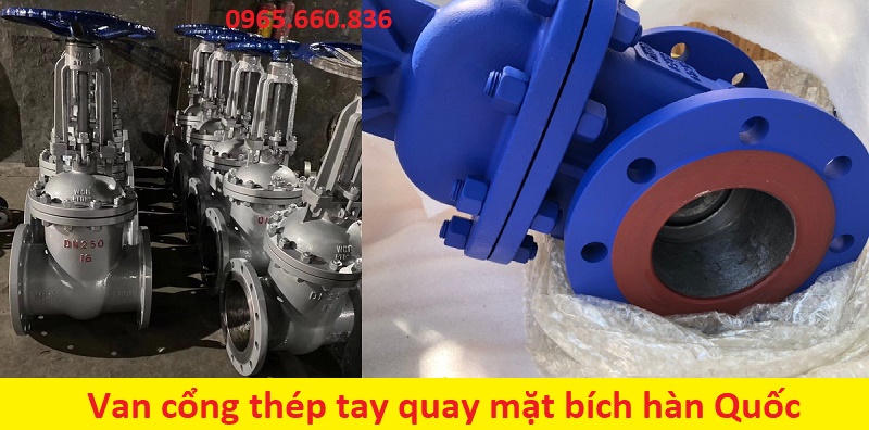 van cổng thép tay quay Hàn Quốc