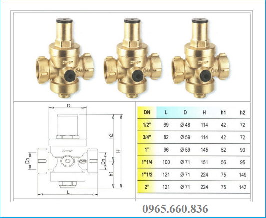 catalogue van giảm áp đồng