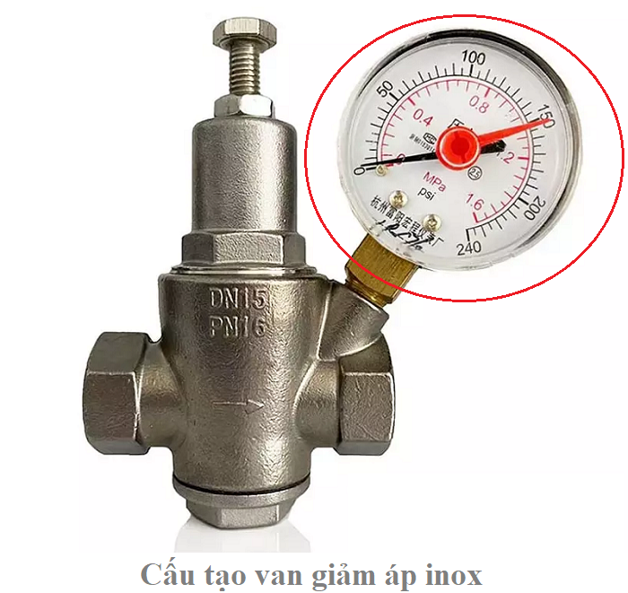 cấu tạo van giảm áp inox